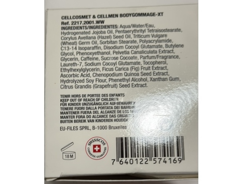 Cellosmet Gommage Corps-XT Exfoliating Body Sculpting Cream, 200 mL