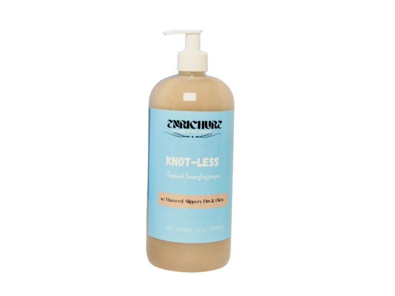 Enrichure Knot-Less Detangling Prepoo, Flaxseed, 32 oz/946 mL