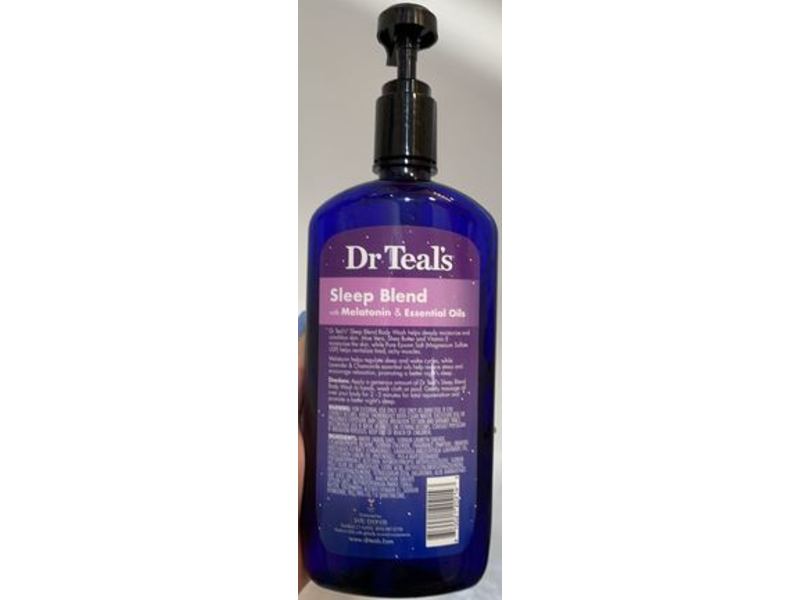 Dr Teal's Sleep Blend Body Wash, Melatonin & Essential Oil, 24 fl oz/710 mL