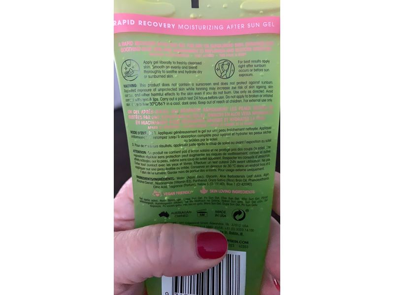 Mine Replenishing Rapid Recovery After Sun Gel, Aloe Vera + Niacinamide, 6 fl oz