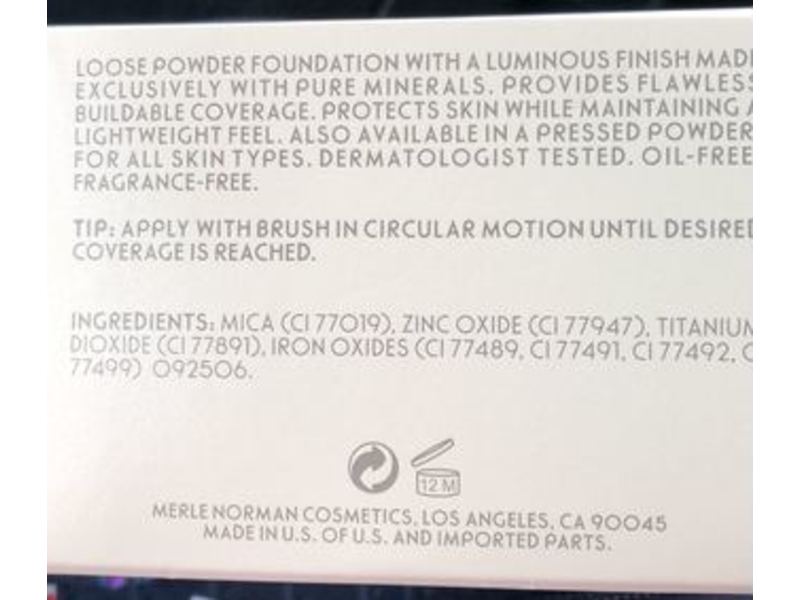 Merle Norman Purely Mineral Makeup Loose Powder, L20, 0.65 oz/8 g