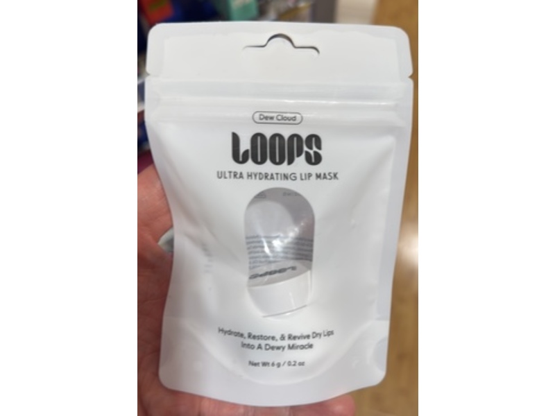 Loops Ultra Hydrating Lip Mask, Dew Cloud, 0.2 oz/6 g