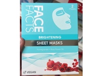 Face Facts Brightening Sheet Masks, Pomegranate+Rose Flower Oil, 2 Counts - thumbnail 2