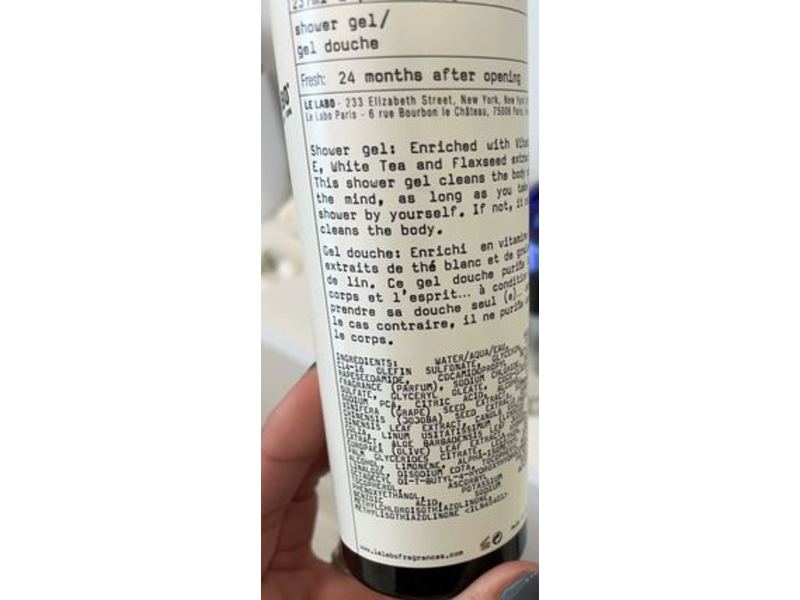 Le Labo Rose 31 Shower Gel, 8 fl oz/237 ml