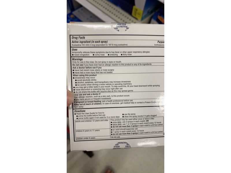 Astepro Allergy Antihistamine Nasal Spray, 60 Metered Sprays