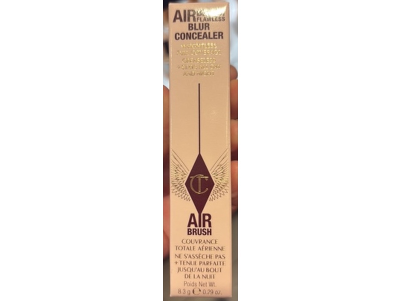 Charlotte Tilbury Air Brush Flawless Blue Concealer, 03.5 Fair With Netural Warm, 0.29 oz/8.3 g