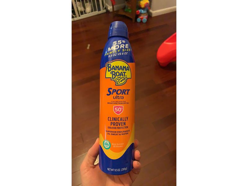 Banana Boat Ultra Sport Sunscreen Spray, SPF 50+, 9.5 oz/269 g