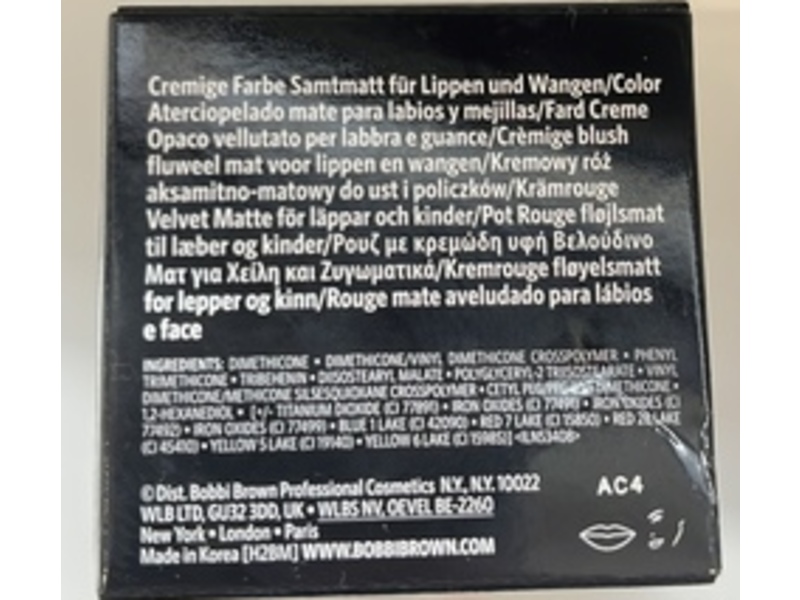 Bobbi Brown Pot Rouge Velvet Matte Blush, 03 Soft Plum​ Cool Mauve, 0.29 fl oz/8.5 g