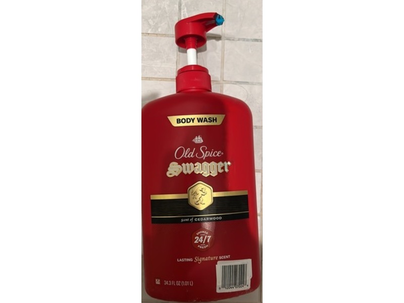Old Spice Swagger Body Wash, Cedarwood, 34.3 fl oz/1.01 L