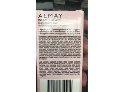 Almay Instant Glow Highlighter Duo - Soft Glow 100 | Hypoallergen Für Sensible Haut | Leichter Glow-Effekt