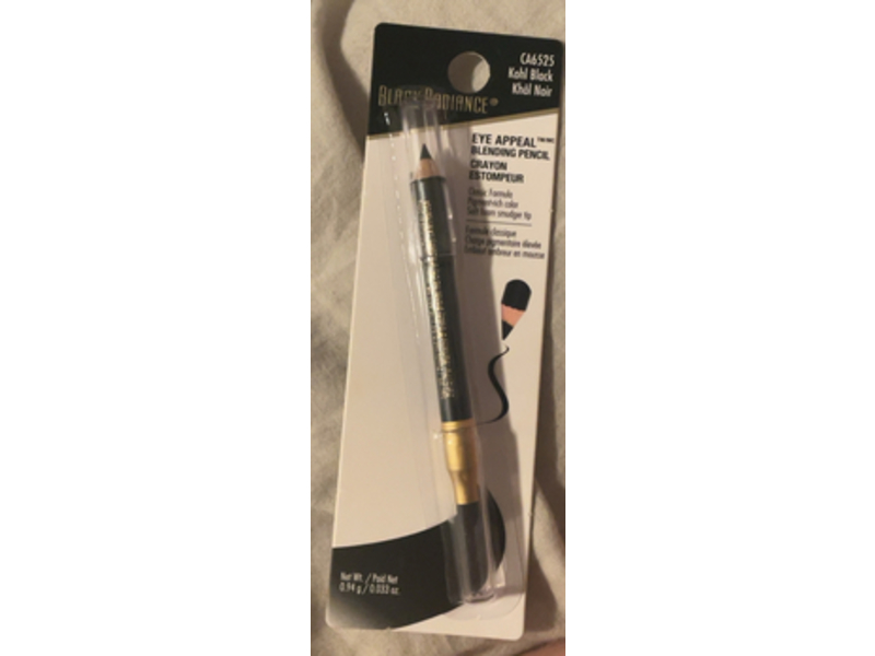Black Radiance Eye Appeal Blending Pencil, CA6525 Kohl Black, 0.033 oz/0.94 g