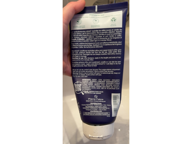 Klorane Anti-Yellowing Conditioner, 6.7 fl oz/200 mL