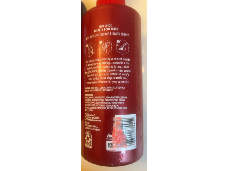 Old Spice Men's Body Wash, Royalty, 16.9 fl oz/500 mL