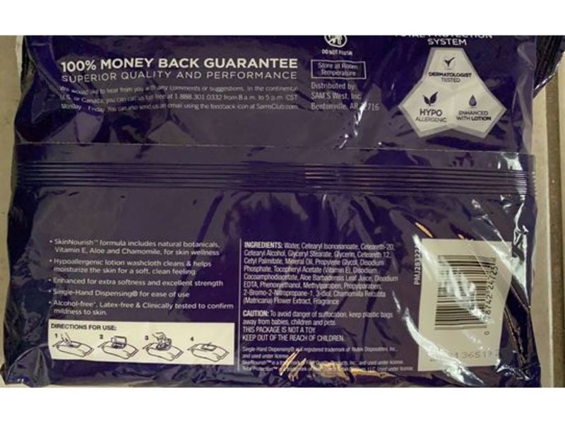 Member's Mark Total Protection Premium Washcloths, Xl, 48 Ct