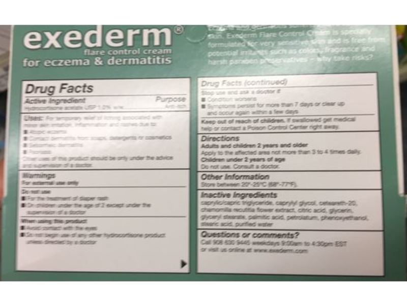 Exederm Flare Control Cream, 2 oz/56 g, Pack of 2