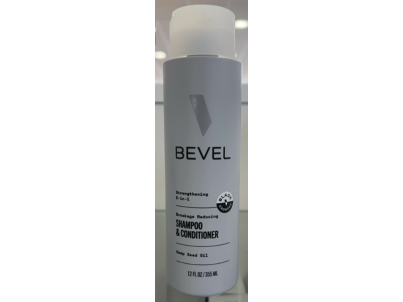 Bevel Strengthening 2-In-1 Shampoo & Conditioner, 12 fl oz/355 mL