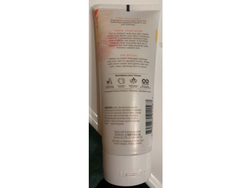 Burt's Bees Truly Glowing Gel Cleanser, 6 oz/170 g