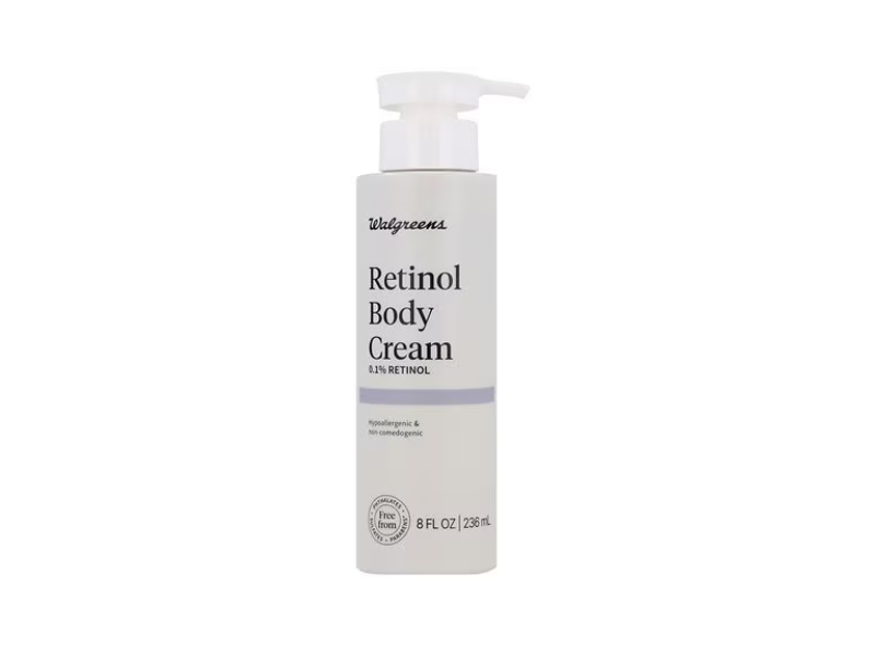 Walgreens Body Cream, 0.1% Retinol, 8 fl oz/236 mL