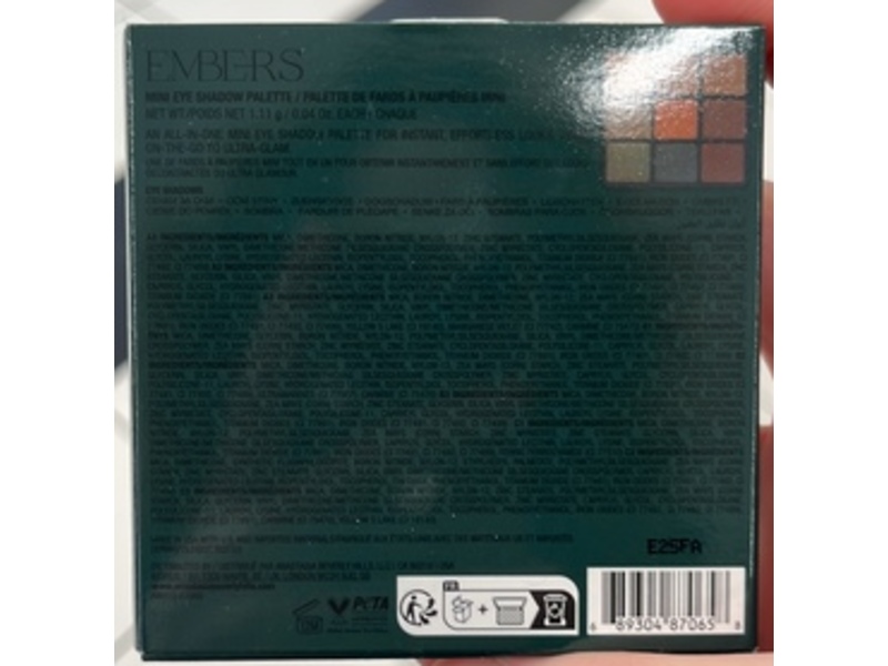 Anastasia Beverly Hills Eyeshadow Palette, Embers, 0.04 oz/1.11 g