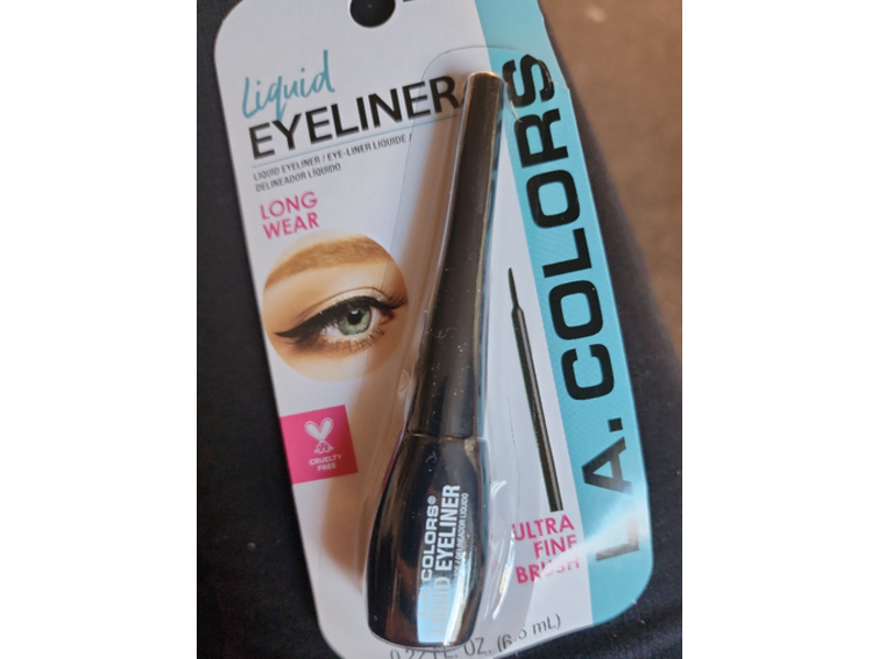 L.A Colors Liquid Eyeliner, CBLE430 Black, 0.22 fl oz/6.5 mL