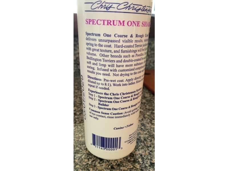 Chris Christensen Spectrum One Dog Shampoo, 16 fl oz/473 L