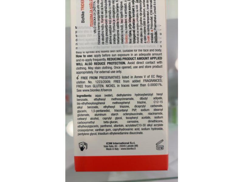 Bionike Triderm Ad Sunscreen, SPF 50+, 6.76 fl oz/200 mL