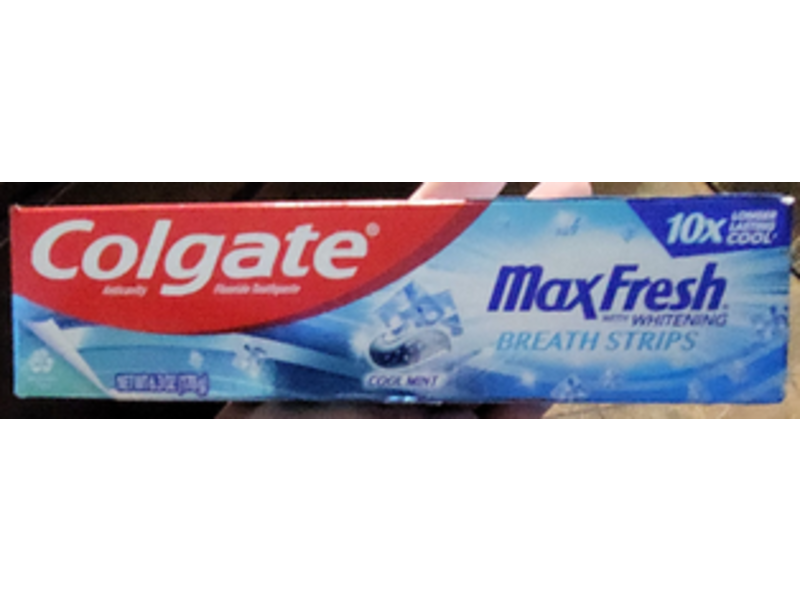 Colgate Max Fresh Breath Strips, Cool Mint, 6.3 oz/178 g, Pack Of 3