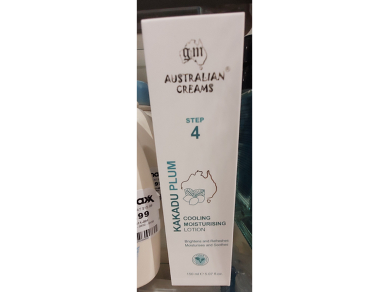 G&M Australian Creams Cooling Moisturising Lotion, Kakadu Plum, 5.07 fl oz/150 mL