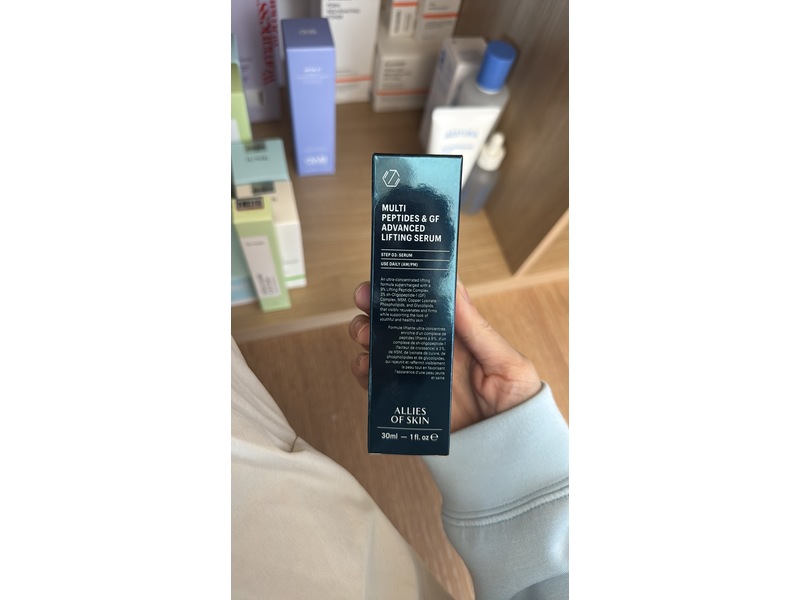 Allies Of Skin Multi Peptides & GF Advanced Lifting Serum, 1 fl oz/30 mL