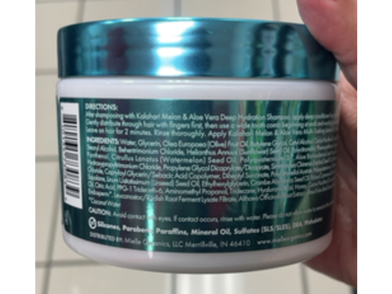 Mielle Organics Deep Conditioner, Kalahari Melon & Aloe Vera, 12 oz/340 g