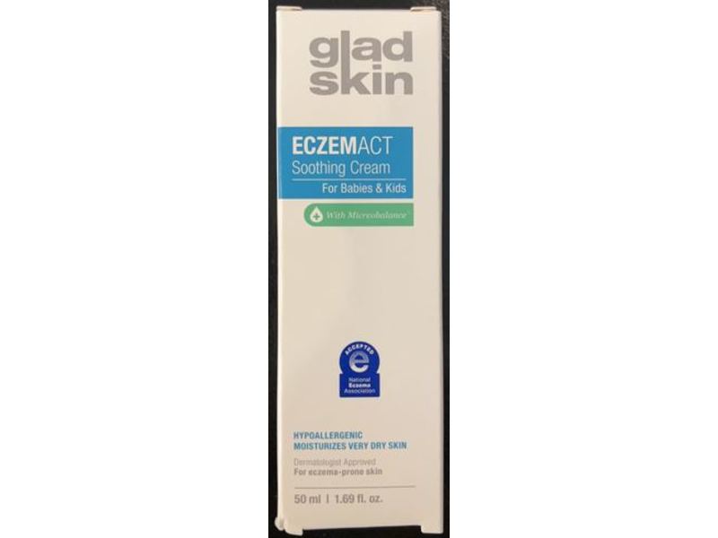 Gladskin Eczemact Soothing Cream, 1.69 fl oz/50 mL