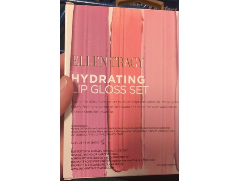 Ellen Tracy Perfect Lip Hydrating Lip Gloss Set, 0.2 oz/6 mL