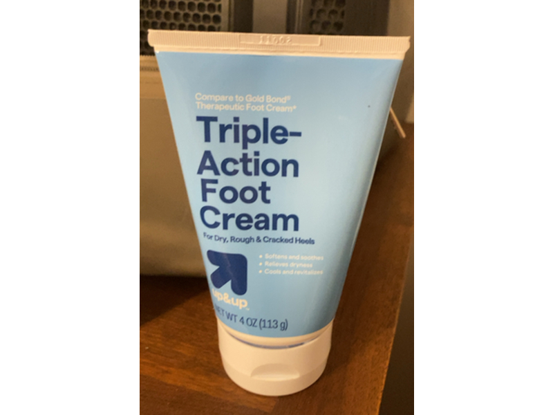 Up & Up Triple Action Foot Cream, 4 oz/113 g