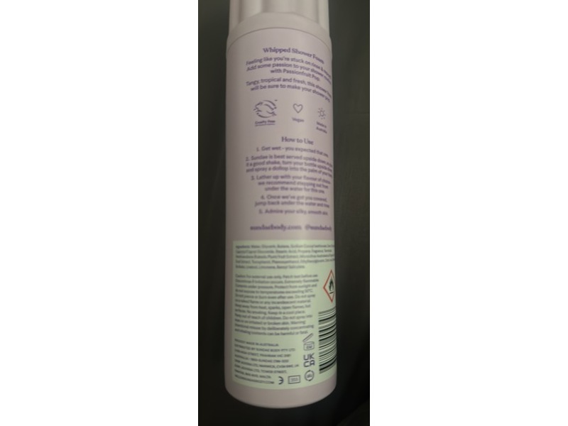 Sundae Whipped Shower Foam, Passion Pop, 8.9 fl oz/265 mL