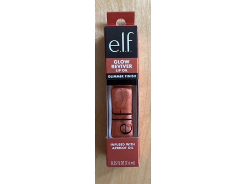 e.l.f. Glow Reviver Lip Oil, Super-Neutral, 0.25 fl oz/7.6 mL