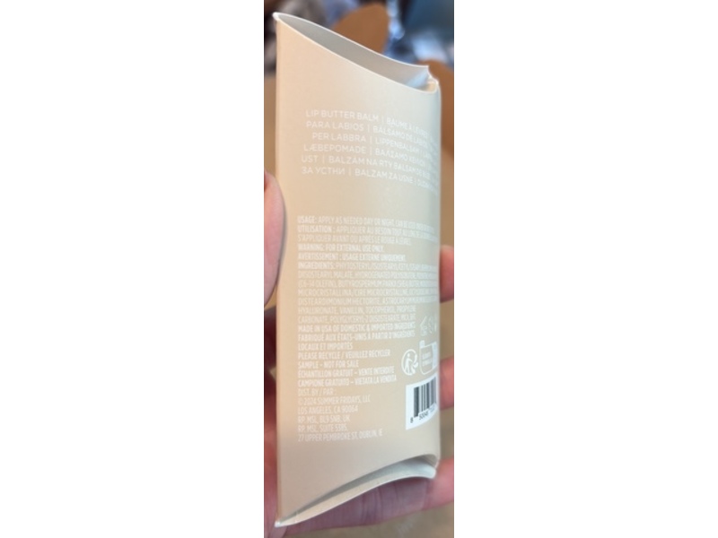 Summer Fridays Lip Butter Balm, Vanilla, 0.25 oz/7 g