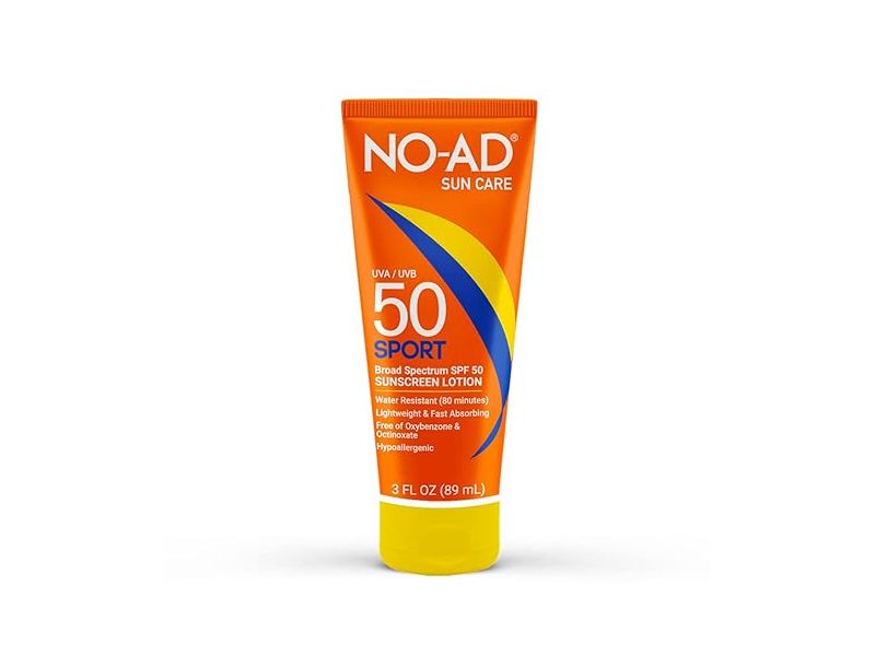 NO-AD Sport Sunscreen Lotion, SPF 50, 3 fl oz/89 mL