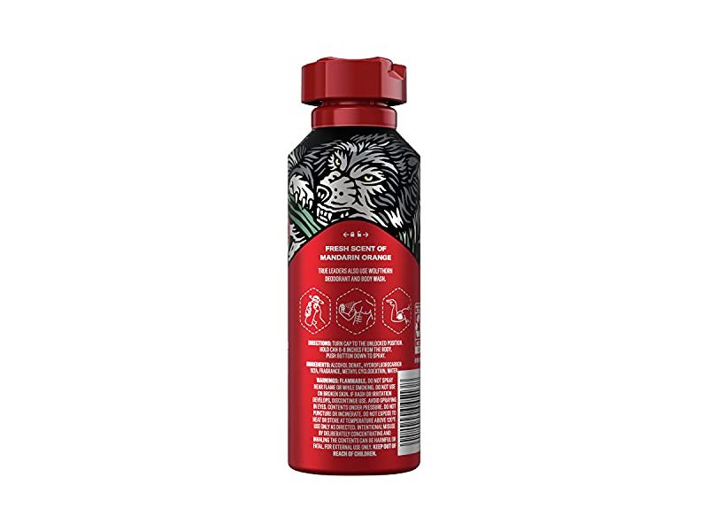 Old Spice Aluminum Free Body Spray, Wolfthorn, Re Fresh Scent Technology, 5.1 oz/144 g