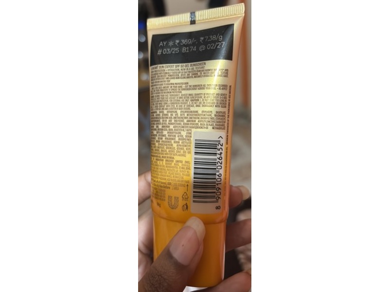 Lakme Sun Expert Gel Sunscreen, SPF 50, PA++++, 50 g