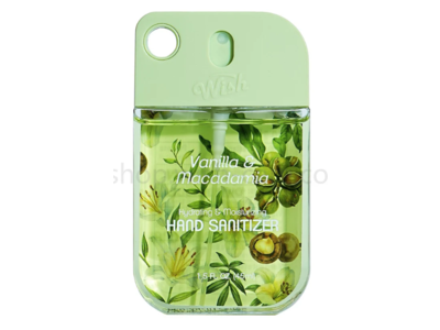 Wish Hydrating & Moisturizing Hand Sanitizer, Vanilla & Macadamia, 1.2 fl oz/35 mL