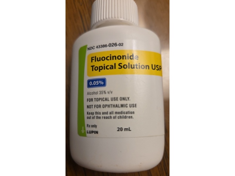 Fluocinonide Topical Solution 0.05%, 20 mL, Lupin (Rx)