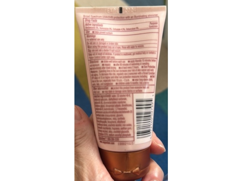 Coppertone Glow Shimmer Sunscreen Lotion, SPF 50, 2 fl oz/58 mL