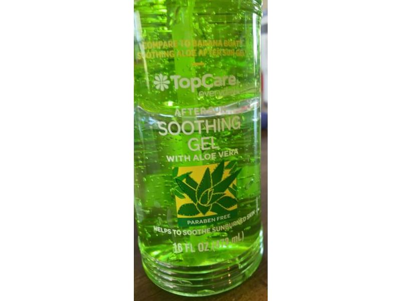 Topcare After Sun Soothing Gel, Aloe Vera, 16 fl oz/473 mL