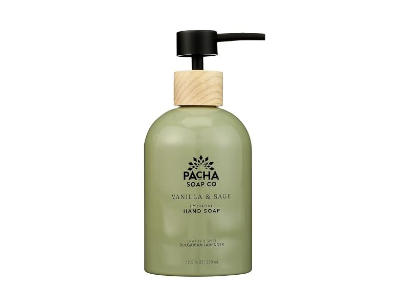Pacha Soap Co Hydrating Hand Soap, Vanilla & Sage, 12.5 fl oz/370 mL