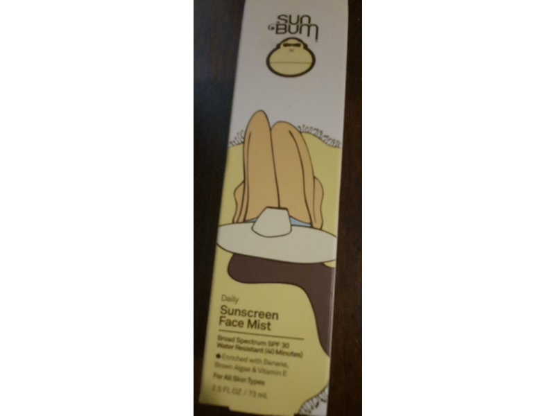 Sun Bum Daily Sunscreen Face Mist, SPF 30, 2.5 fl oz/74 mL