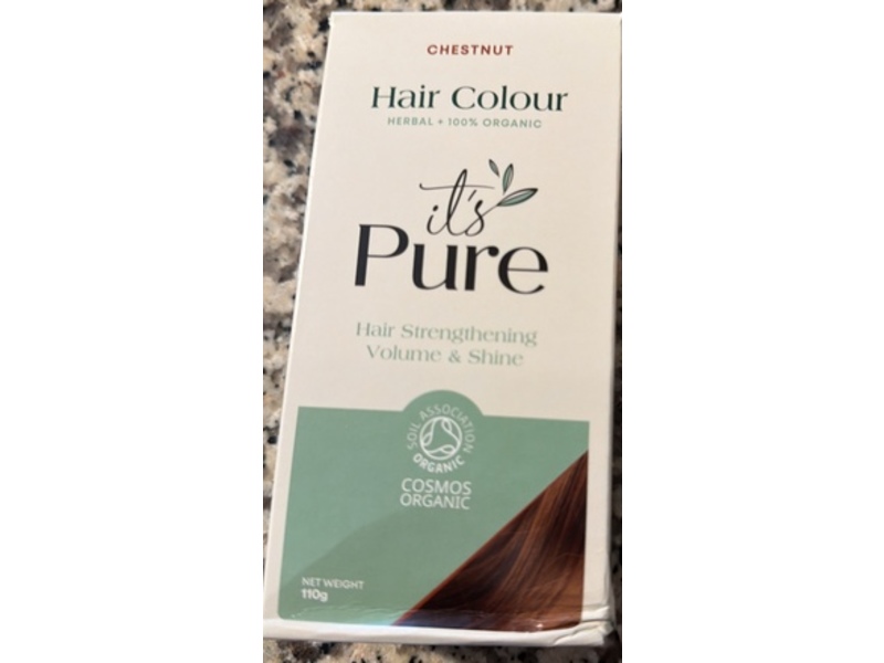 It's Pure Hair Strengthening Volume & Shine Hair Colour, Chestnut, 110 g