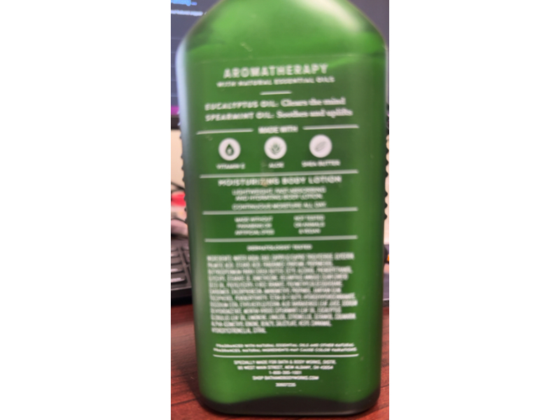 Bath & Body Works Stress Relief Moisturizing Body Lotion, Eucalyptus Spearmint, 6.5 fl oz/192 mL