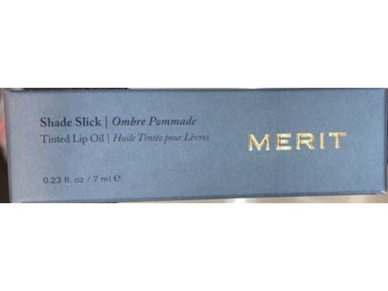 Merit Beauty Tinted Lip Oil, Shade Slick, Pink Beet, 0.23 fl oz/7 mL