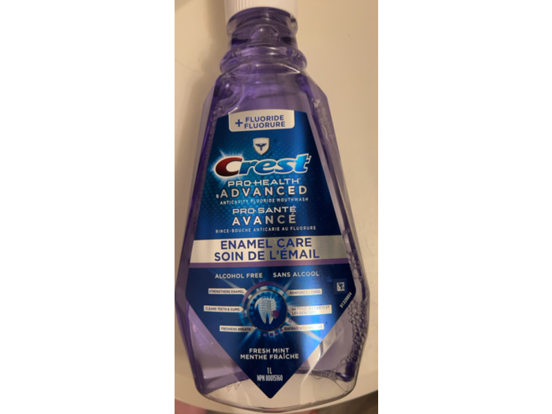 Crest Pro Health Advanced Mouthwash, Fresh Mint, 1 L