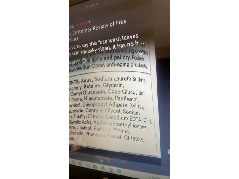 Sun Coast Sciences New Hydrate + Restore Total Face Cleanser, 4 fl oz/120 mL